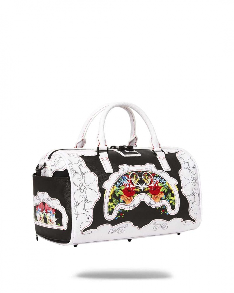 Sprayground Bag THE FLORAL CUT MINI DUFFLE White | VXGCR4570