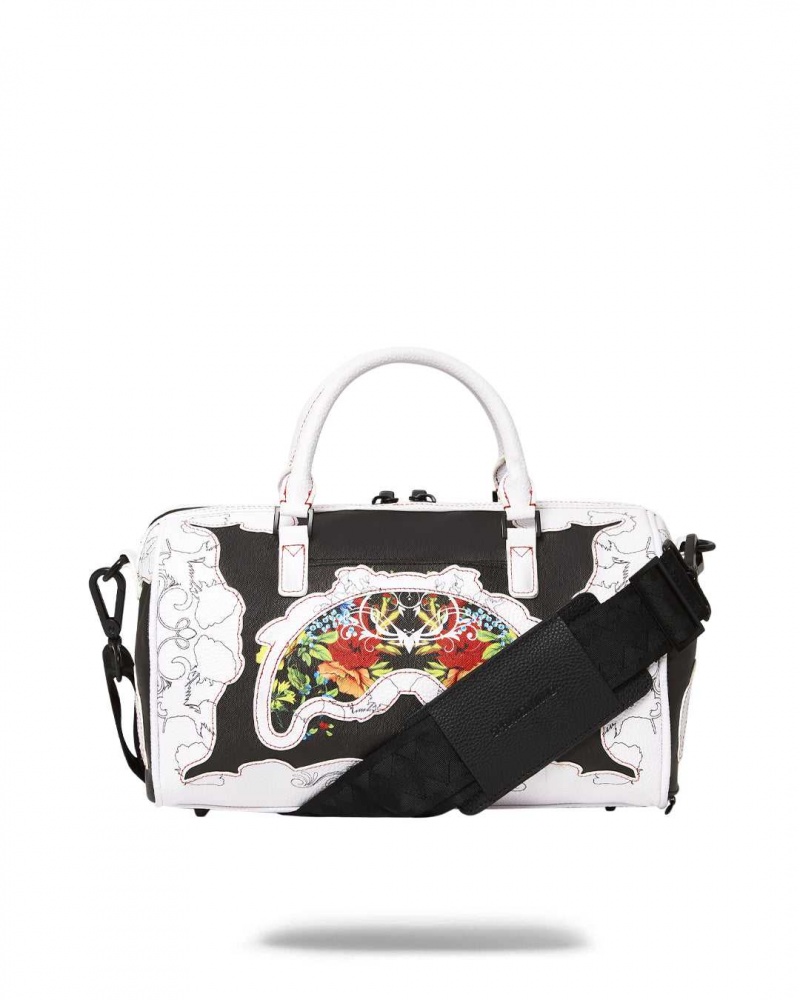 Sprayground Bag THE FLORAL CUT MINI DUFFLE White | VXGCR4570