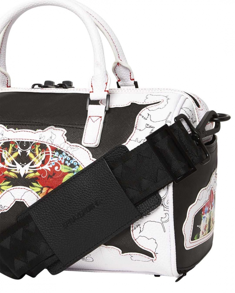 Sprayground Bag THE FLORAL CUT MINI DUFFLE White | VXGCR4570