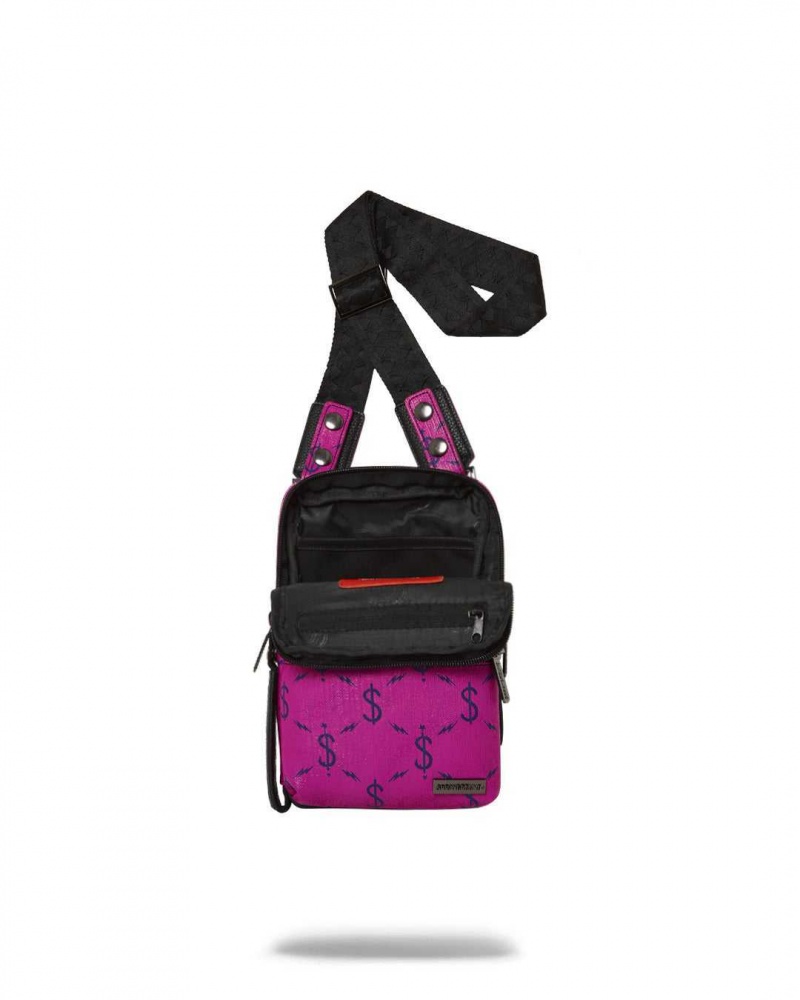 Sprayground Bag THE LOTUS SLING BAG Fuchsia | HMWXU6841