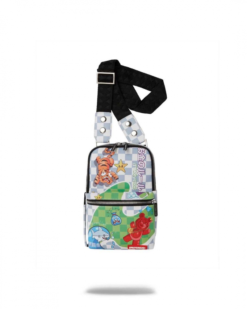 Sprayground Bag TOKYO BUBBLE SLING White | ZWIYH7405