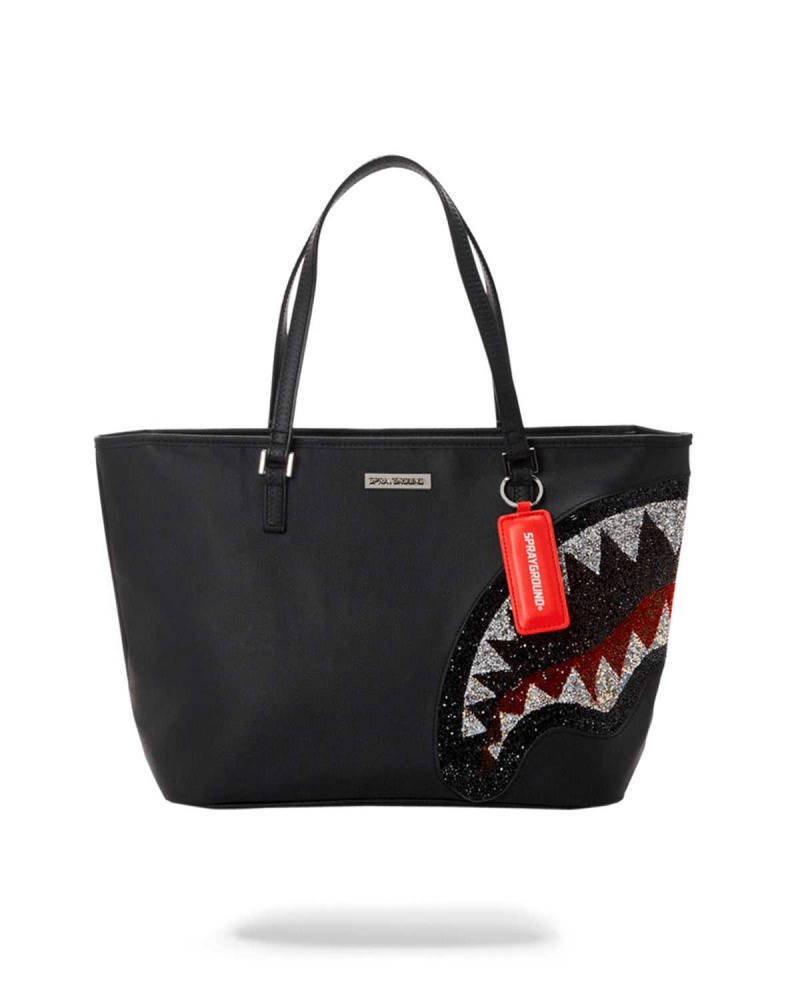 Sprayground Bag TRINITY 2.0 SHARK TOTE Black | DXJKF9361