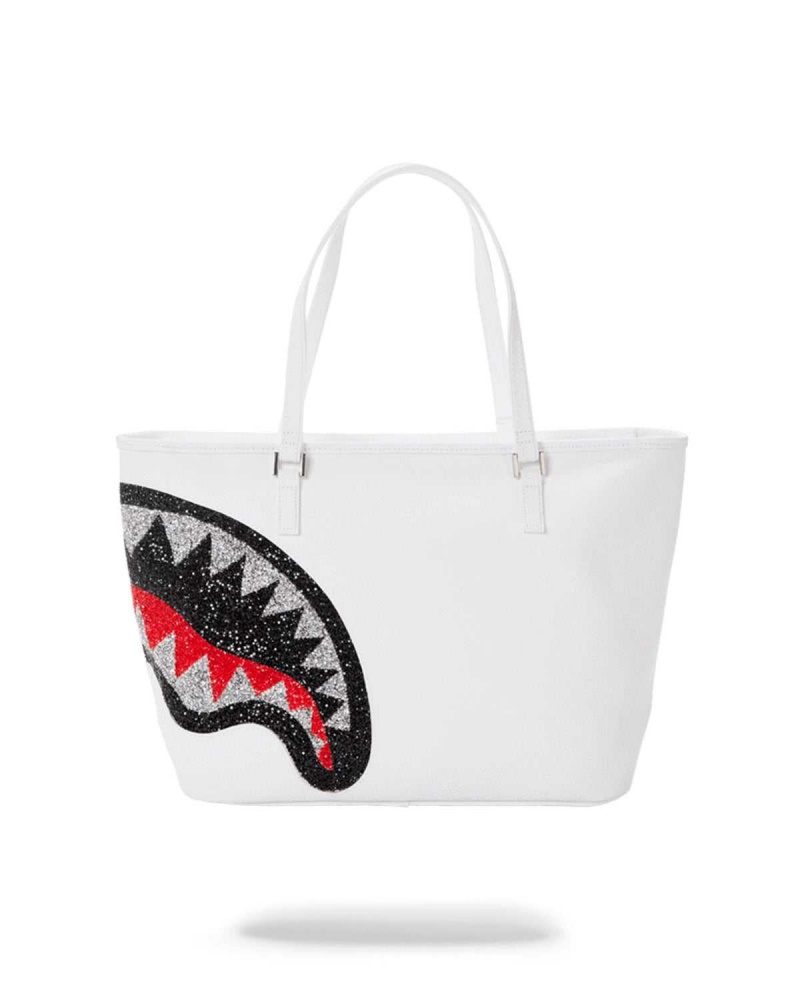 Sprayground Bag TRINITY 2.0 SHARK TOTE White | DKVGF3617