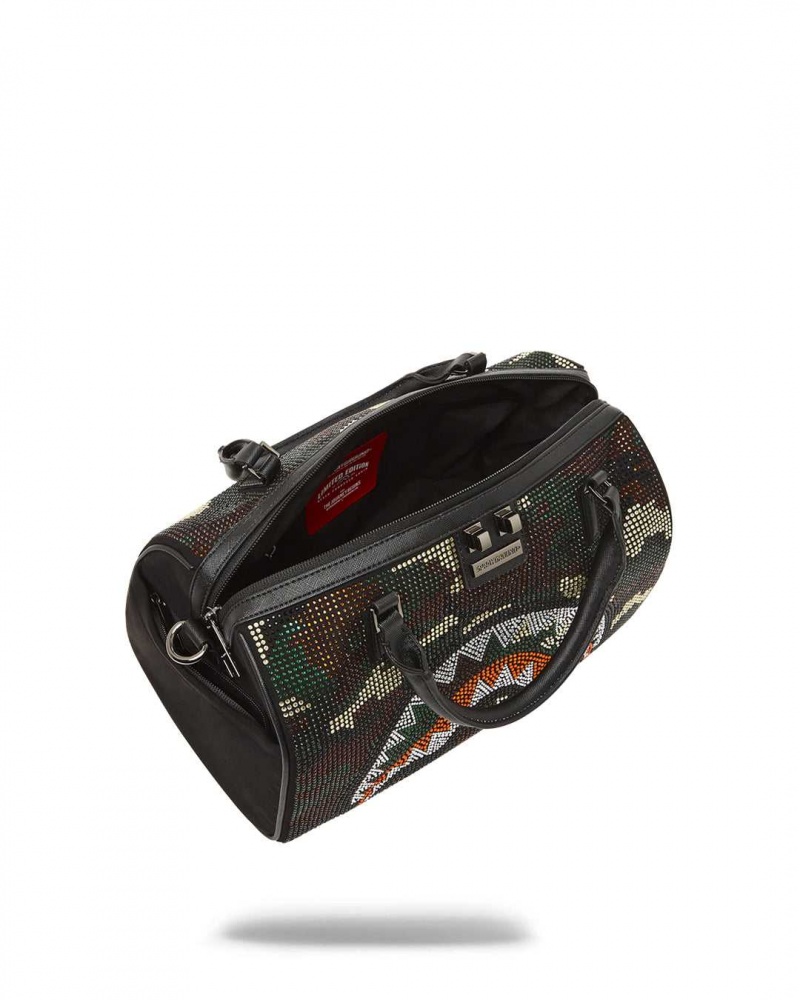 Sprayground Bag TRINITY MINI DUFFLE Camo Green | VJCTK2983