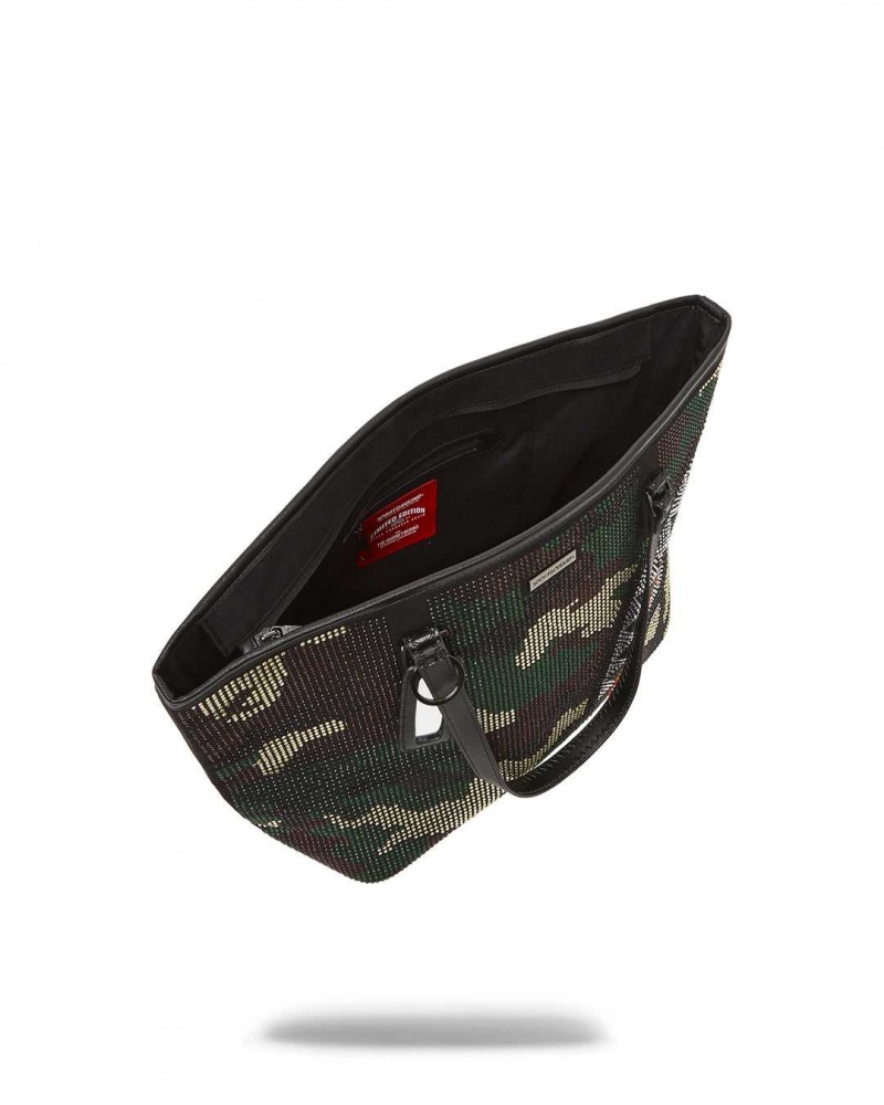 Sprayground Bag TRINITY TOTE Camo Green | IRMNU9624