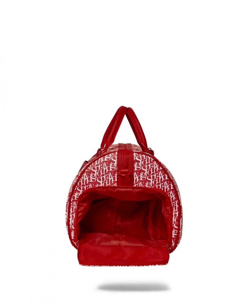 Sprayground Bag TRI SPLIT DUFFLE Red | UJHQD9287