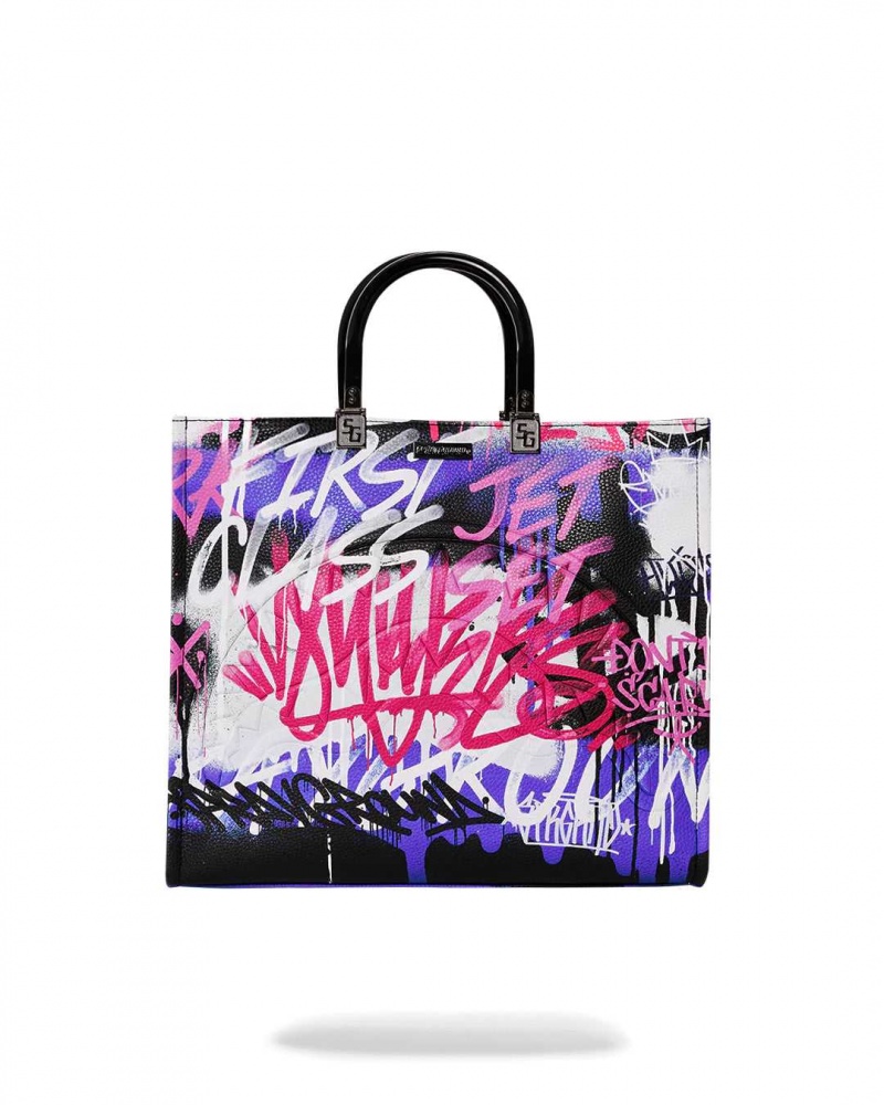 Sprayground Bag VANDAL COUTURE TOTE Purple | JRCXS9235