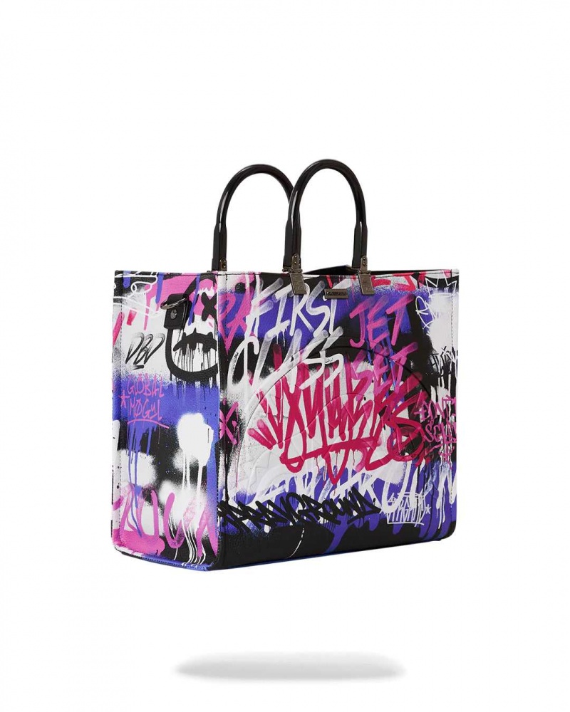 Sprayground Bag VANDAL COUTURE TOTE Purple | JRCXS9235