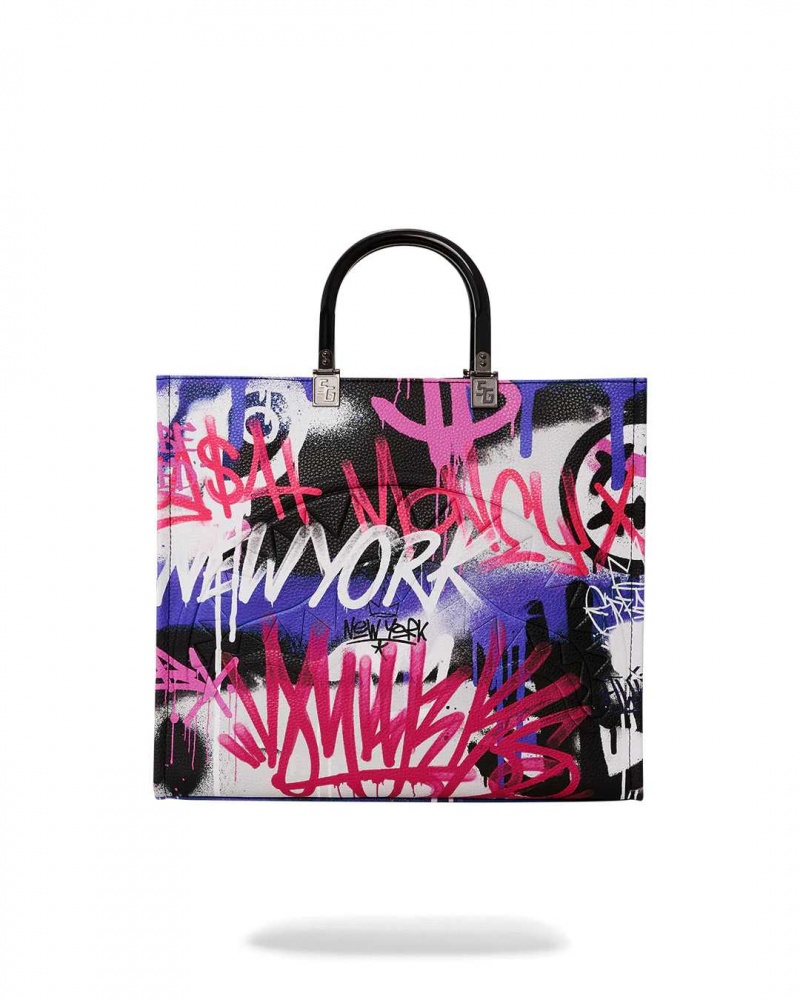 Sprayground Bag VANDAL COUTURE TOTE Purple | JRCXS9235