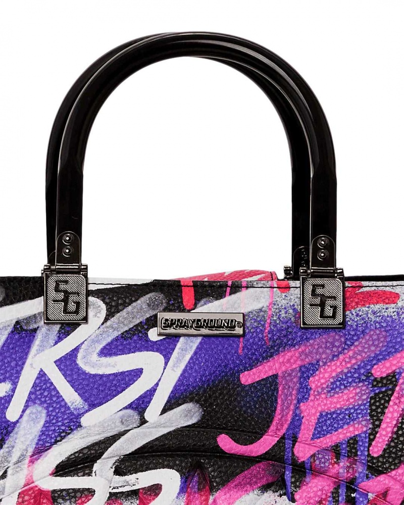 Sprayground Bag VANDAL COUTURE TOTE Purple | JRCXS9235