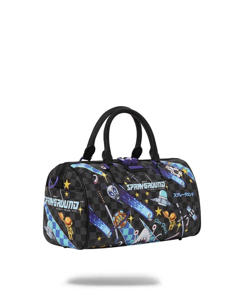 Sprayground Bag WTF ALIEN INVASION MINI DUFFLE Black | CRKFN2048