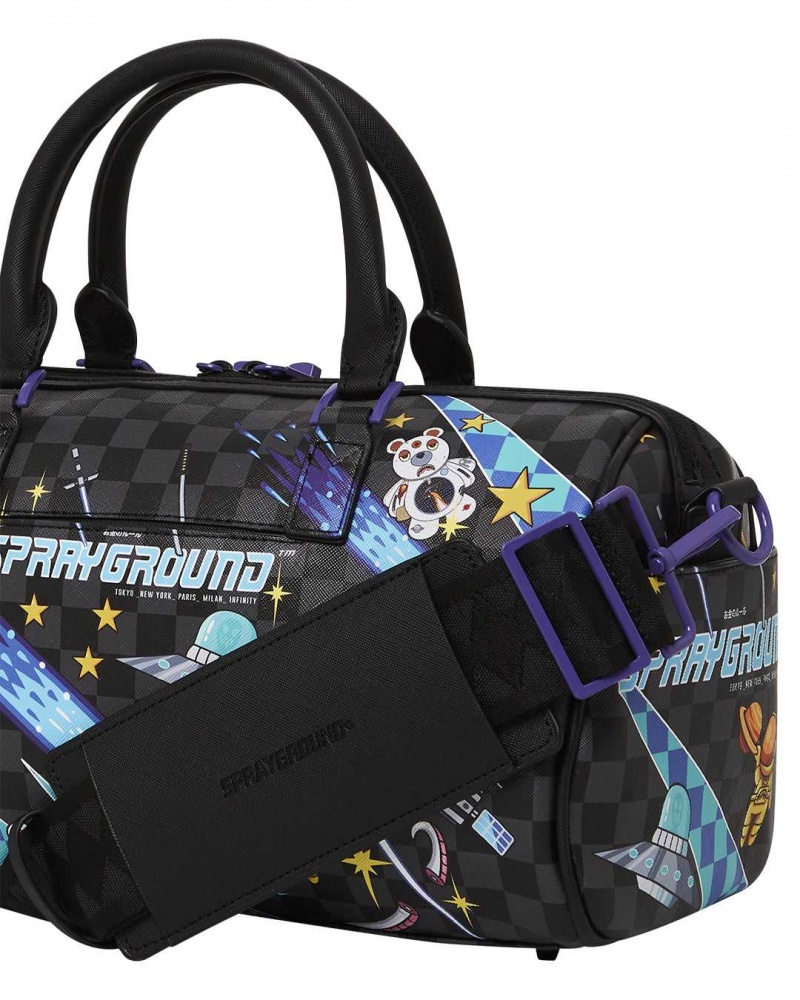 Sprayground Bag WTF ALIEN INVASION MINI DUFFLE Black | CRKFN2048