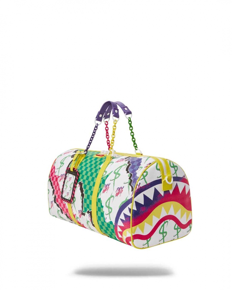 Sprayground Bag WTF DUFFLE White | LRNZJ2643