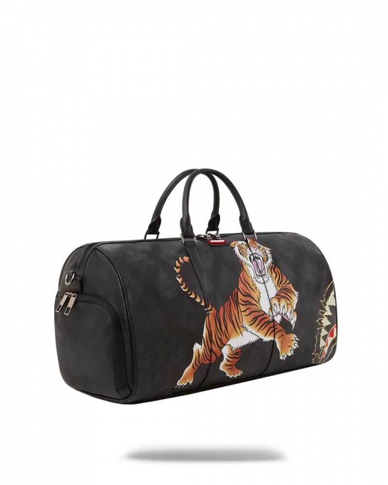 Sprayground Bag YEAR OF THE TIGER DUFFLE Black | EJZPF2176