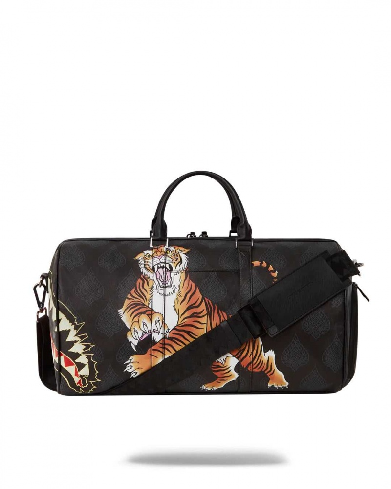 Sprayground Bag YEAR OF THE TIGER DUFFLE Black | EJZPF2176