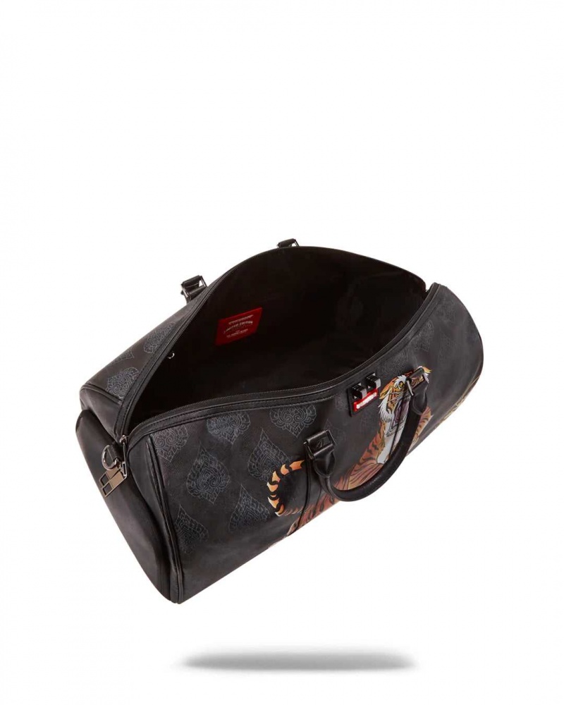 Sprayground Bag YEAR OF THE TIGER DUFFLE Black | EJZPF2176