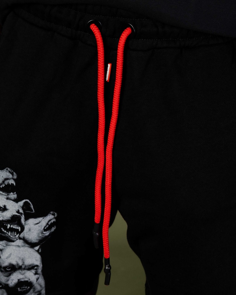 Sprayground Bermuda PITBULLS PANTS Black | JERGC7096