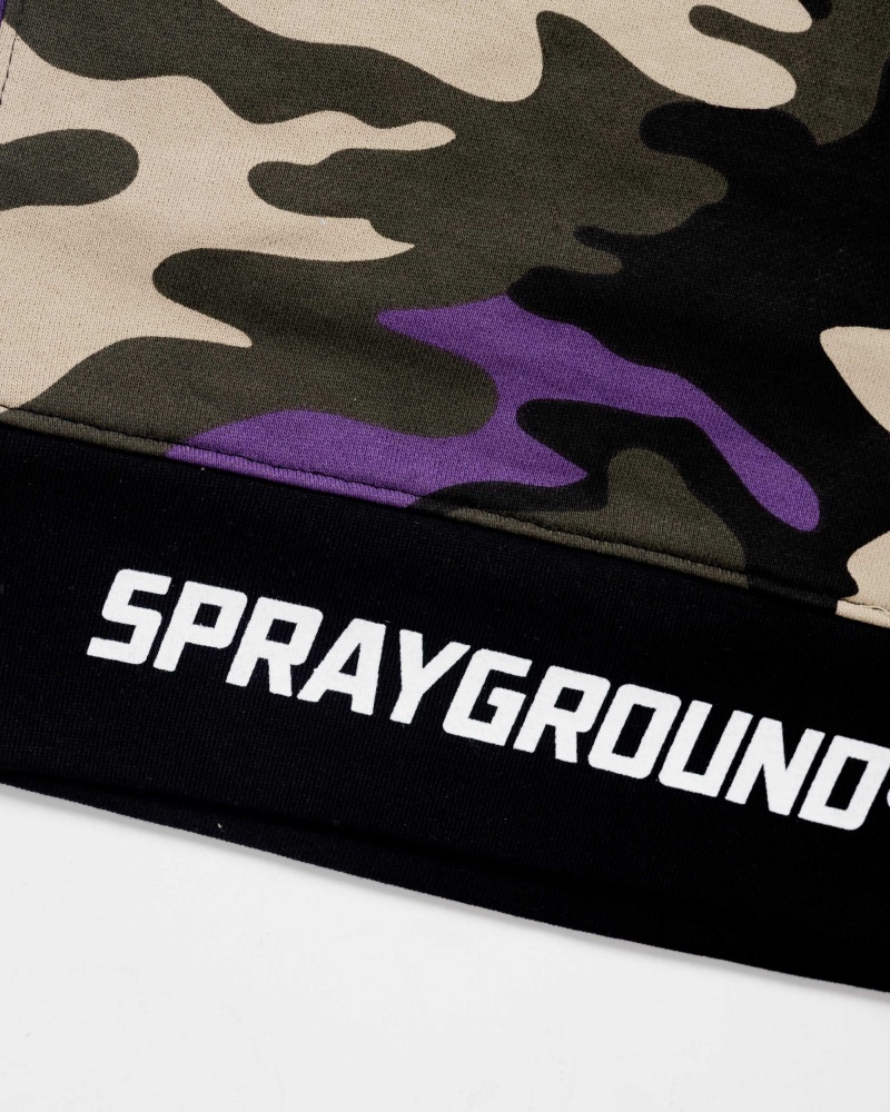 Sprayground Bermuda SHORTS Purple Camo Purple | RGSMJ6158