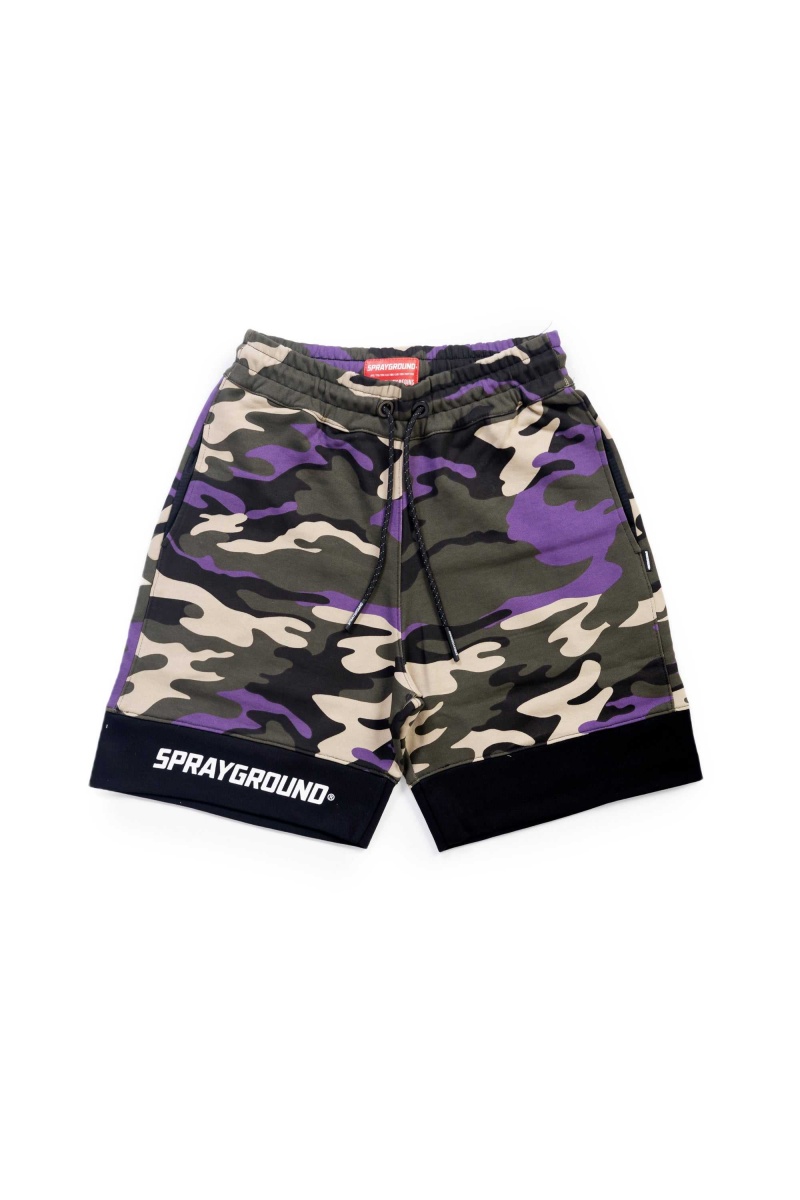 Sprayground Bermuda SHORTS Purple Camo Purple | RGSMJ6158