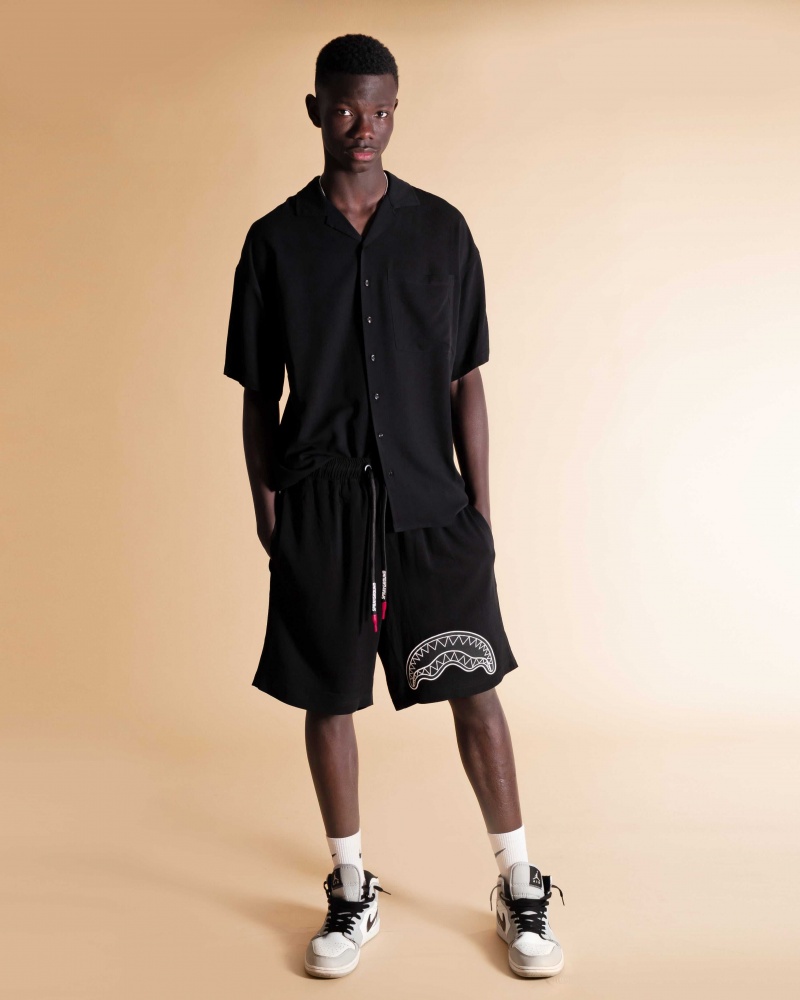 Sprayground Bermuda SHORTS TOTAL Black | BIPAD0312