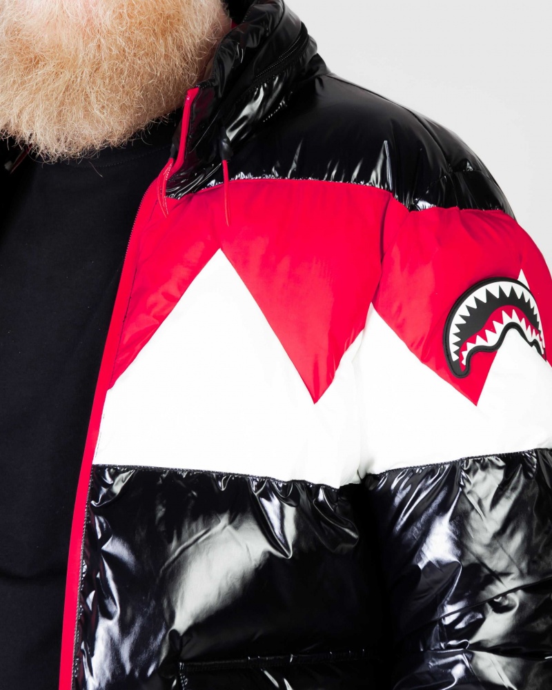 Sprayground Down Jacket SHARK DOWN Red | VHEOS9541