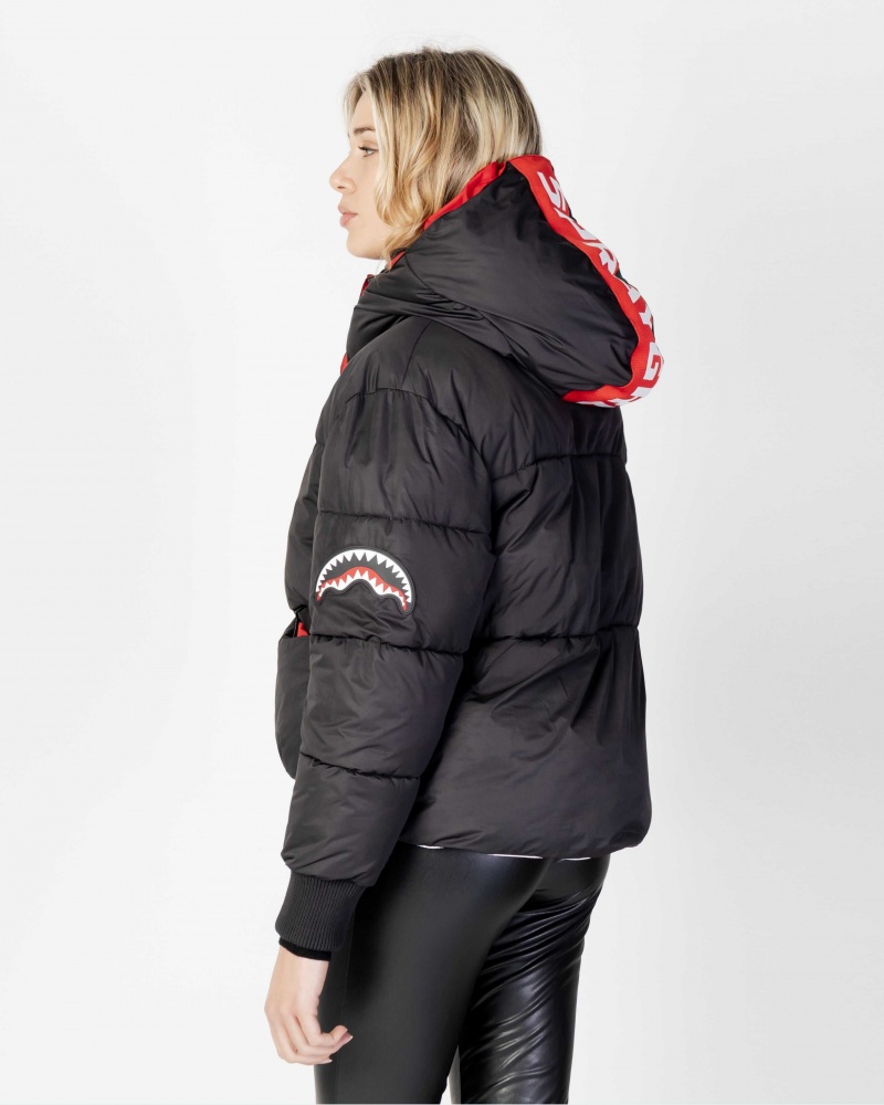 Sprayground Down jacket CROP DOWN JACKET Black | ABHNG0924