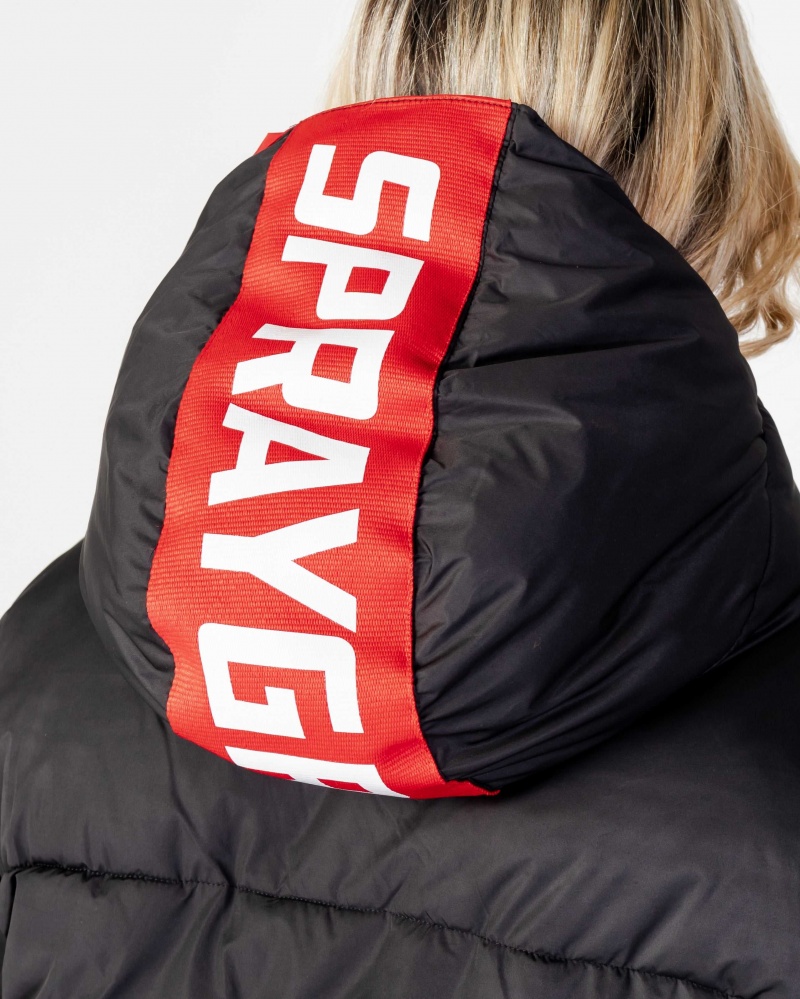 Sprayground Down jacket CROP DOWN JACKET Black | ABHNG0924