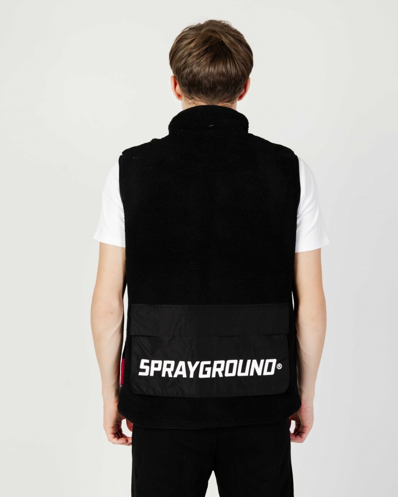 Sprayground Gilets GILET TEDDY Black | OYBRK0367