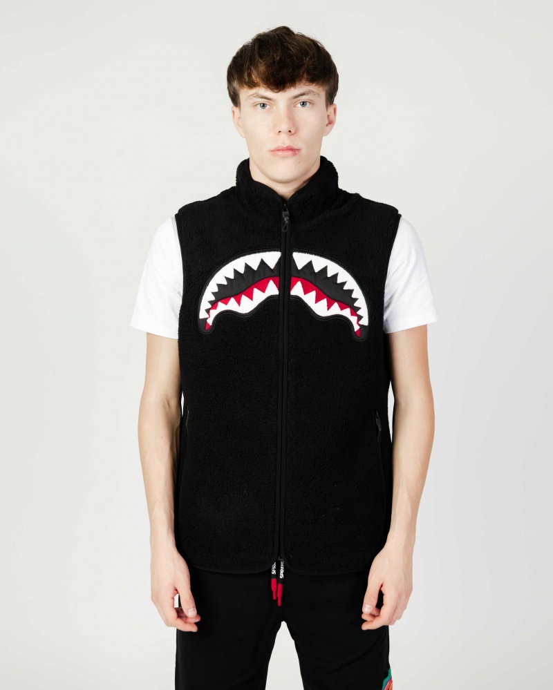 Sprayground Gilets GILET TEDDY Black | OYBRK0367