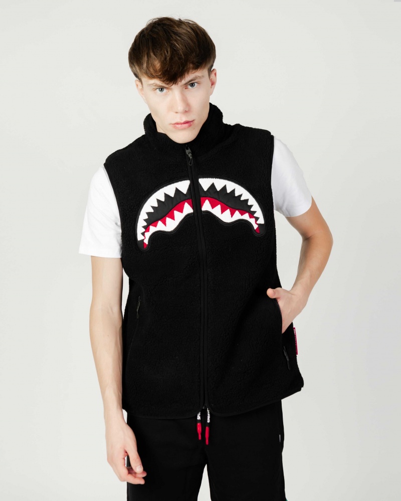 Sprayground Gilets GILET TEDDY Black | OYBRK0367