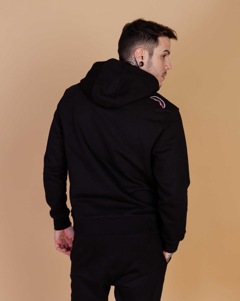 Sprayground Hoodie ANATOMY BEAR HOODIE Black | UOVZK0753