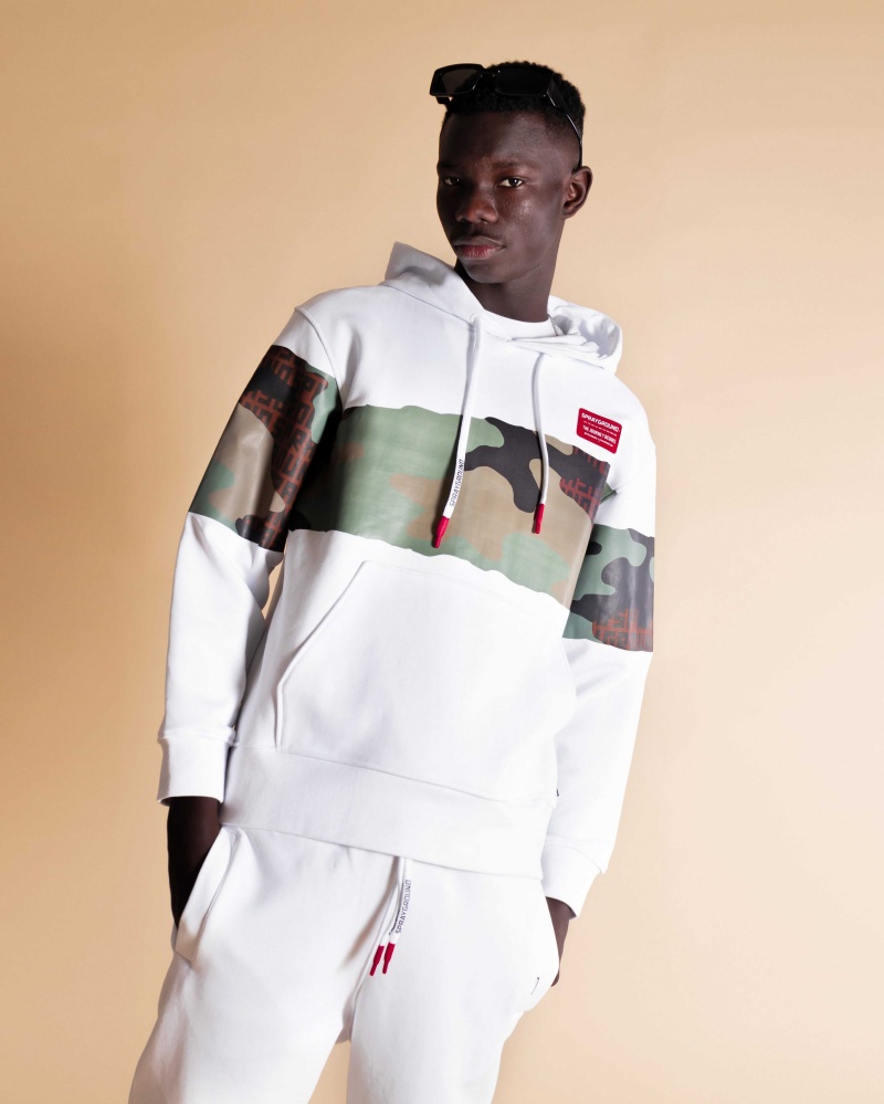 Sprayground Hoodie ANDRE SPRAYGROUND HOODIE Camo White | TAEUJ7021