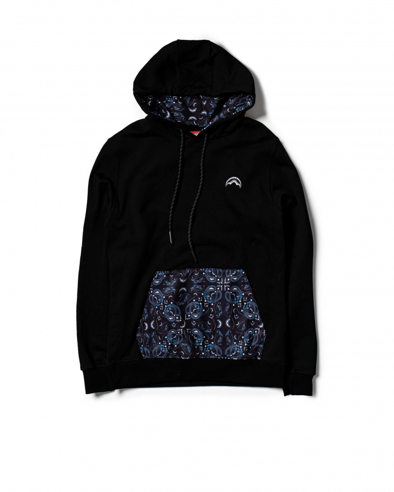 Sprayground Hoodie BANDANA HOODIE Black | LWOMG5936