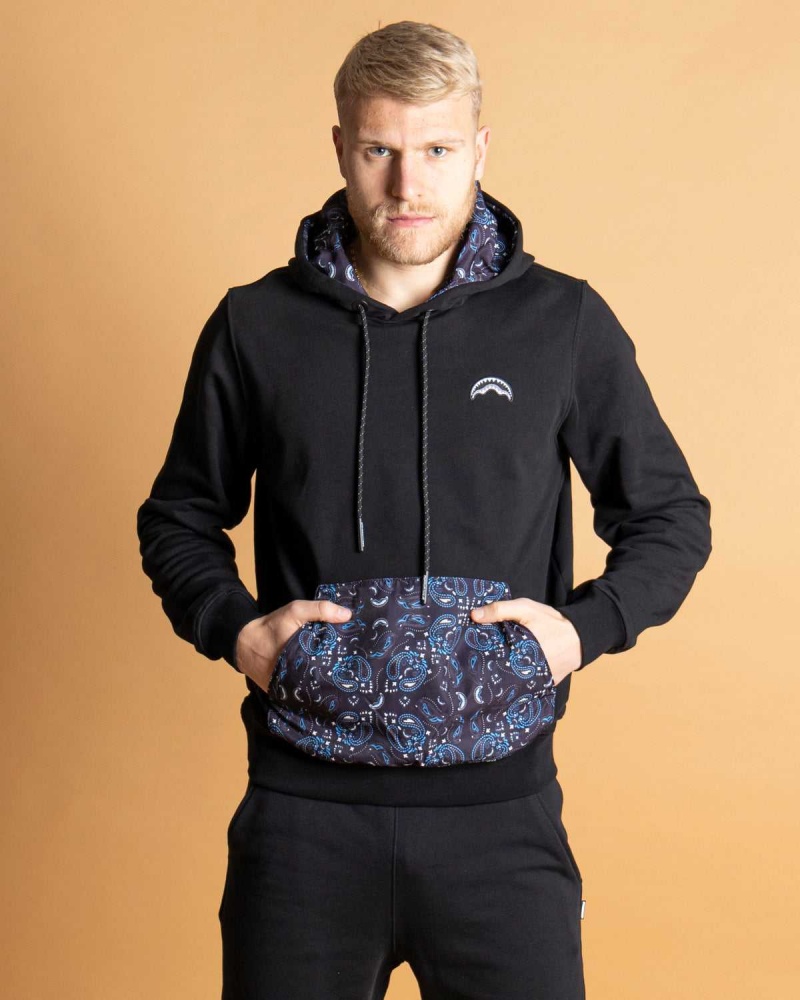 Sprayground Hoodie BANDANA HOODIE Black | LWOMG5936