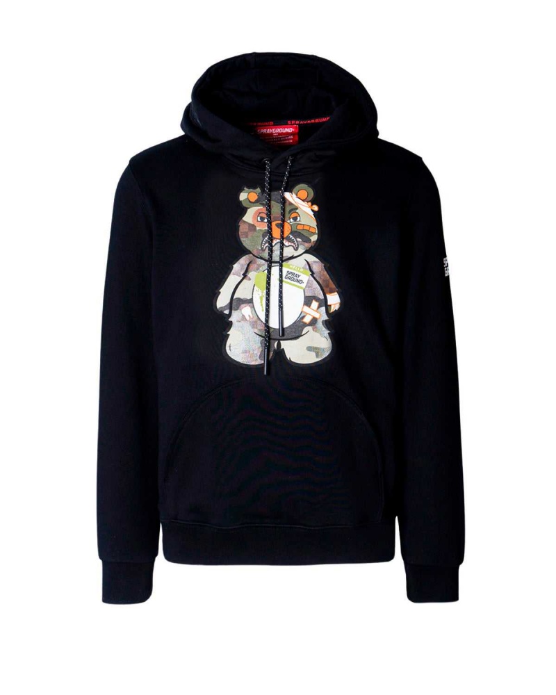 Sprayground Hoodie BEAR HOODIE Green | LJVPH0125