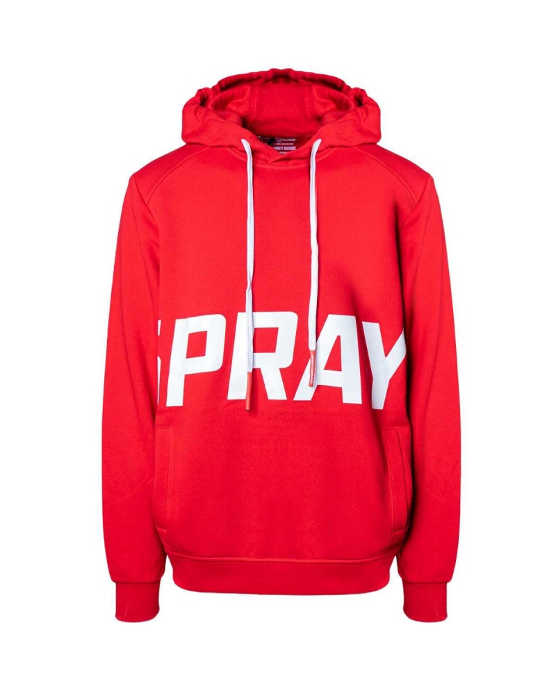 Sprayground Hoodie BIG LOGO Red | AIMYO5987