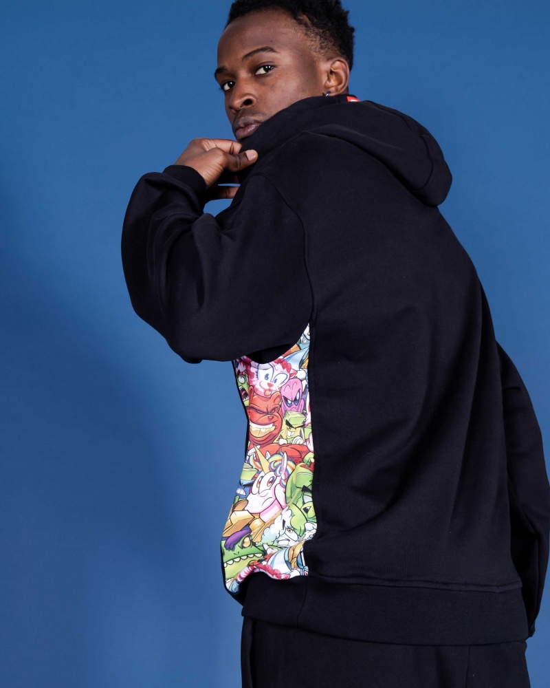 Sprayground Hoodie CHARACTERS SIDE Black | TLJYC2160