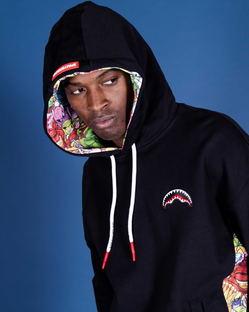 Sprayground Hoodie CHARACTERS SIDE Black | TLJYC2160