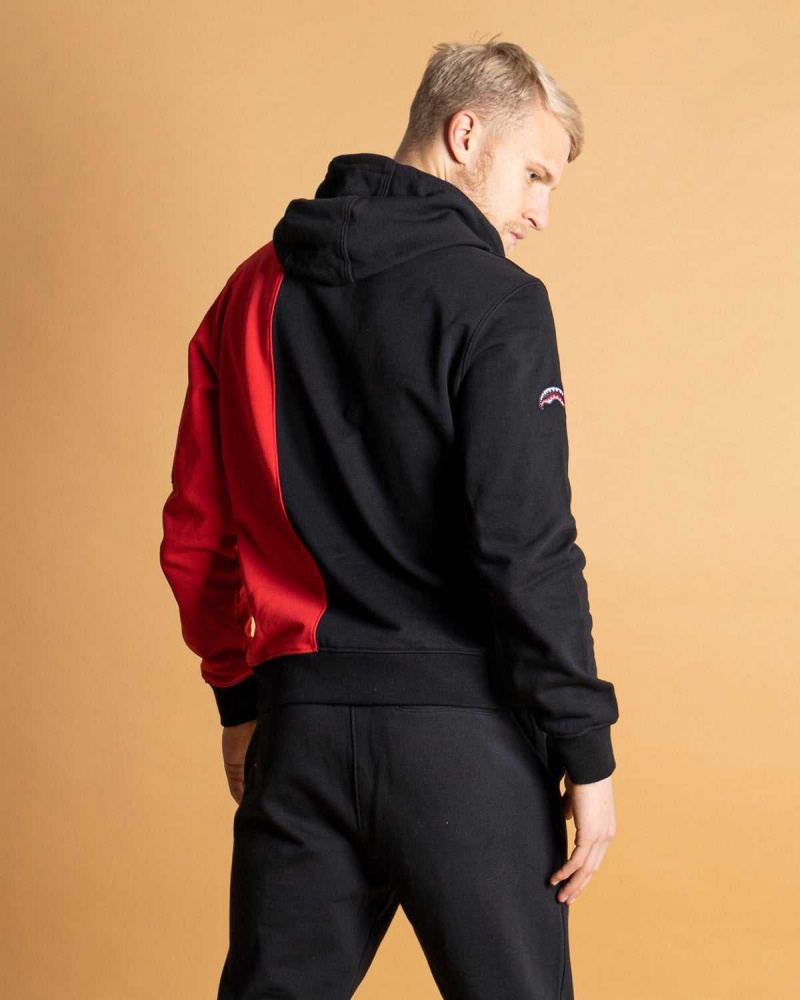 Sprayground Hoodie DE LATO HOODIE Red Black | BSLQC0265