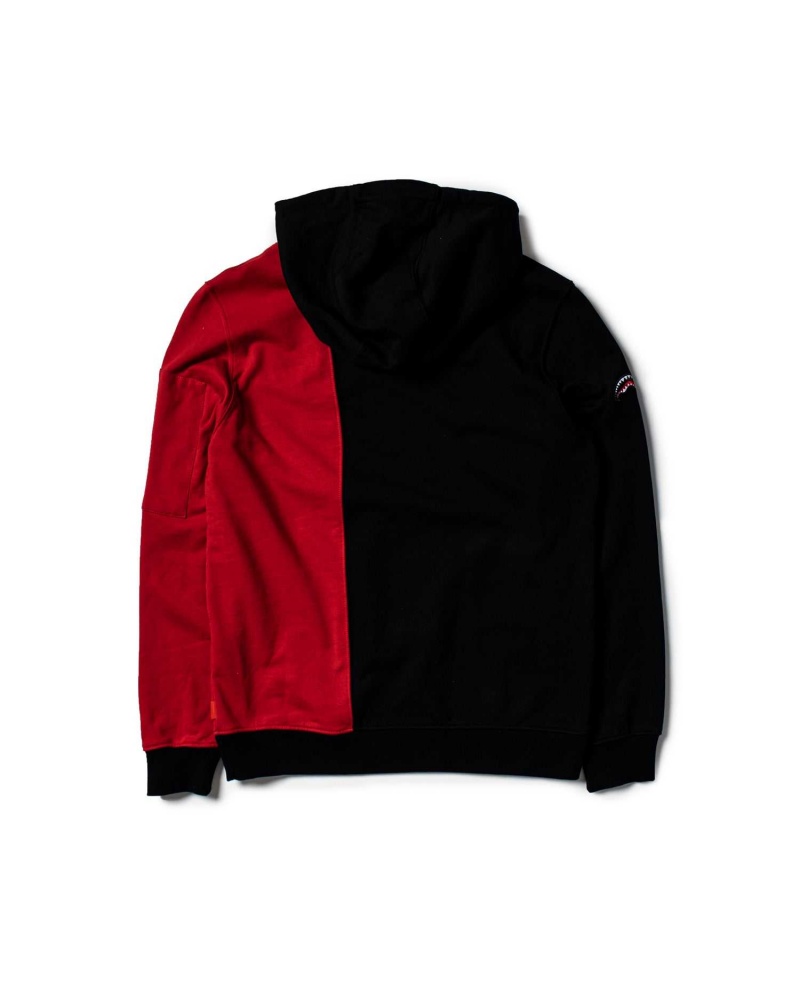 Sprayground Hoodie DE LATO HOODIE Red Black | BSLQC0265