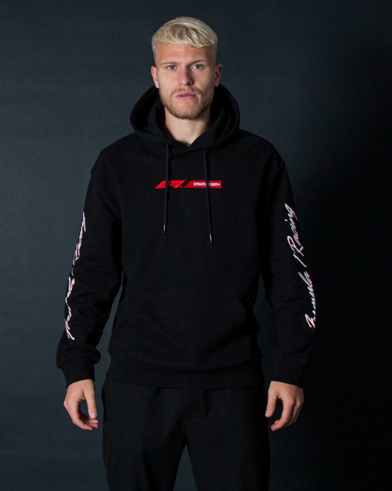 Sprayground Hoodie FORMULA 1 WORLD TOUR HOODY Black | HNRKU9852