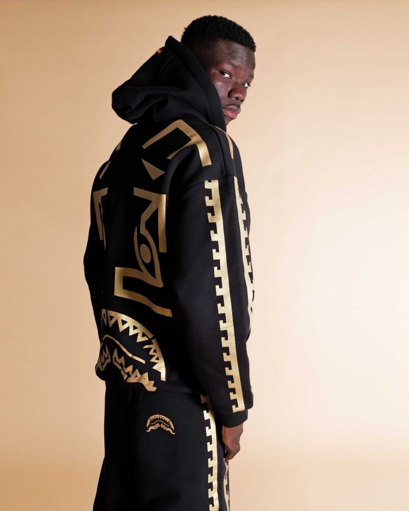 Sprayground Hoodie GOLDEN A.I Black | QUBKS8324