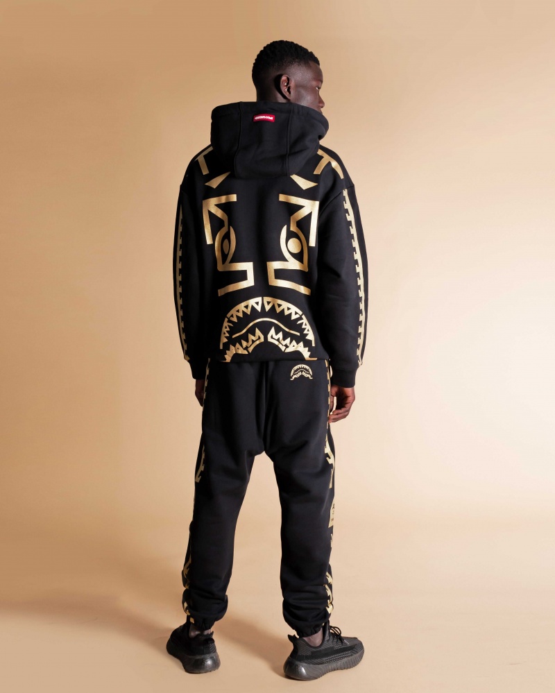 Sprayground Hoodie GOLDEN A.I Black | QUBKS8324