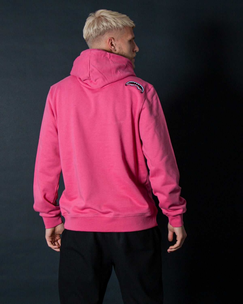 Sprayground Hoodie HALF LOGO HOODIE Pink | UETIP7135