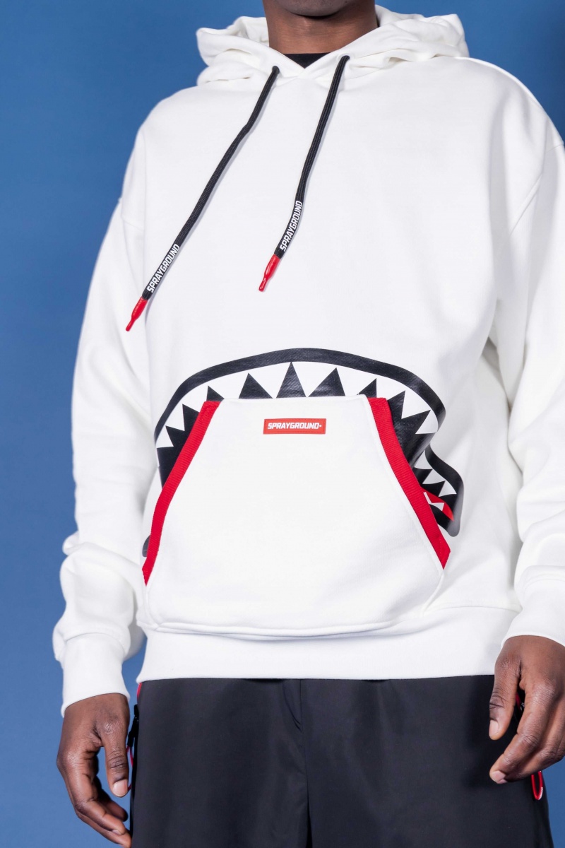 Sprayground Hoodie HIDDEN SHARK White | RDYVI2956