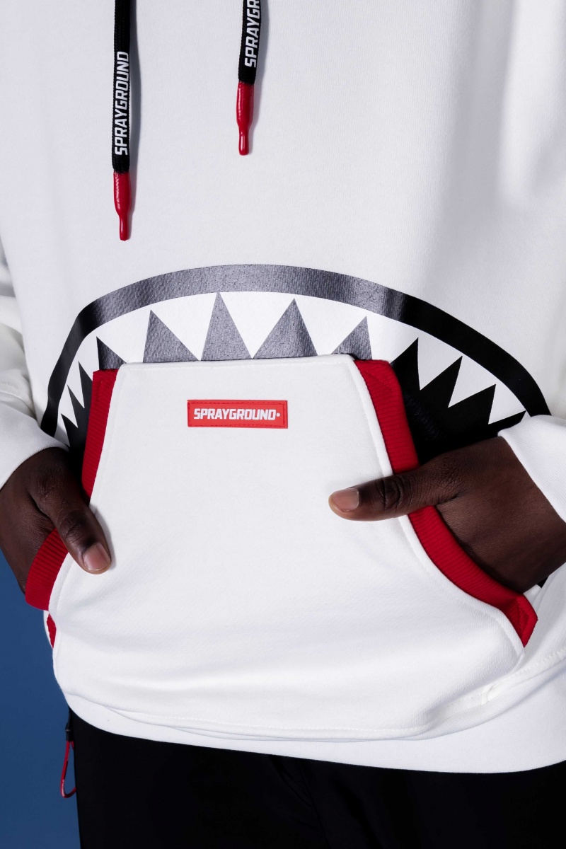 Sprayground Hoodie HIDDEN SHARK White | RDYVI2956