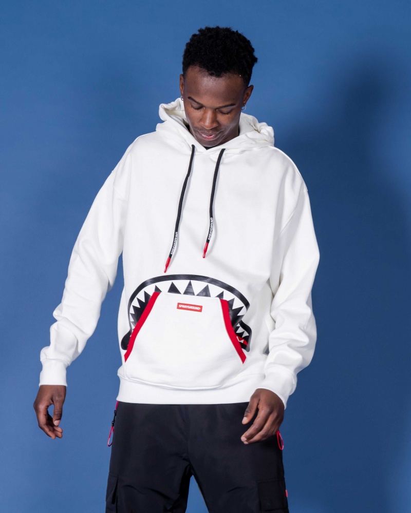 Sprayground Hoodie HIDDEN SHARK White | RDYVI2956