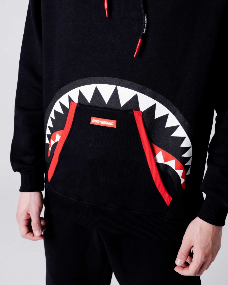 Sprayground Hoodie HIDDEN SHARK Black | LSCAI9610