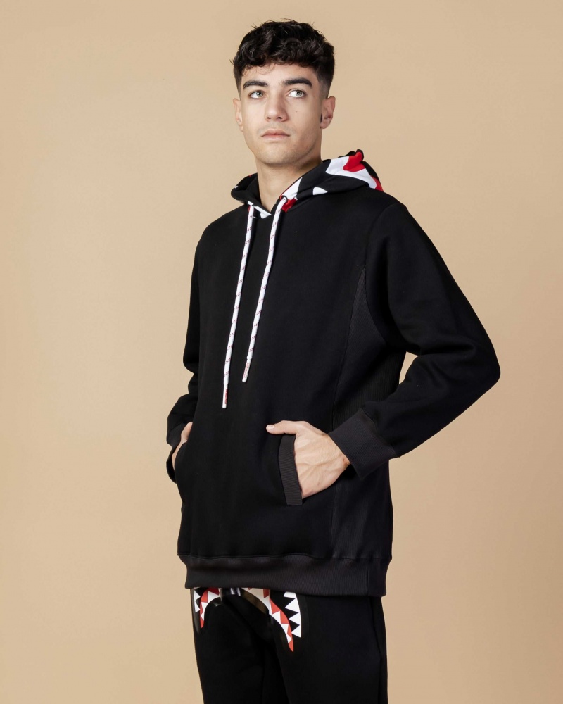 Sprayground Hoodie LOGO CAP HOODIE Black | EPFDI3105