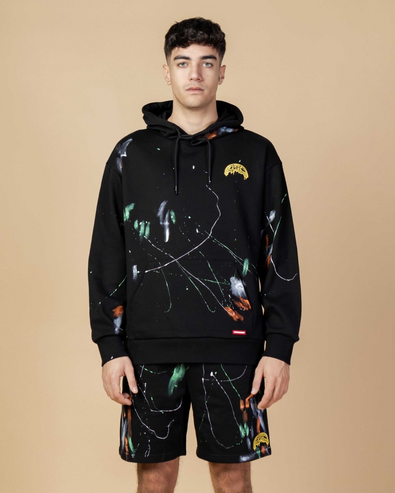 Sprayground Hoodie PAINT SPLAT HOODIE Black | OFGEA3149